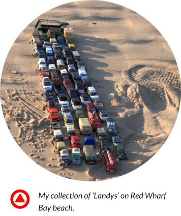 My collection of ‘Landys’ on Red Wharf Bay beach.