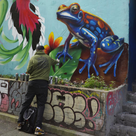 Buxton street off Brick Lane, Street Art