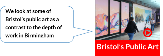 Bristol’s Public Art We look at some of Bristol’s public art as a contrast to the depth of work in Birmingham